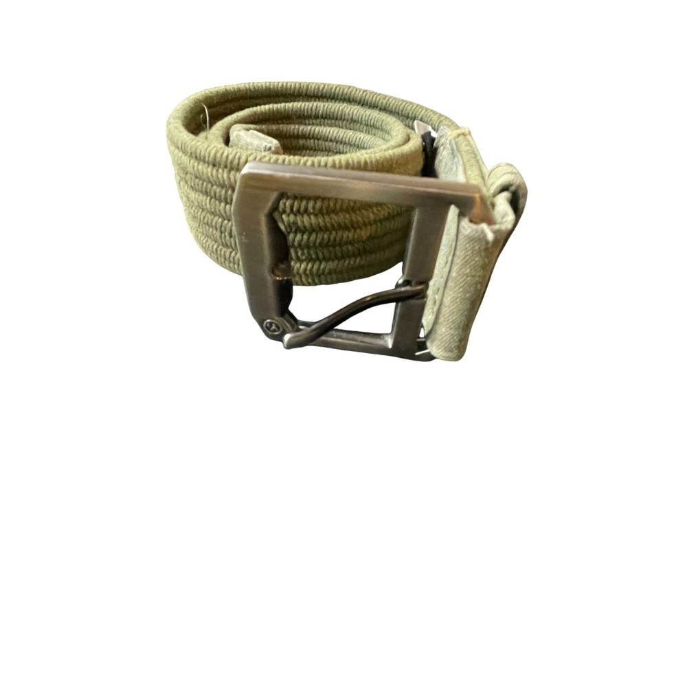 Arcade Adventure Belt Olive Green Woven Elastic Stretch Web Belt Size M Rugged